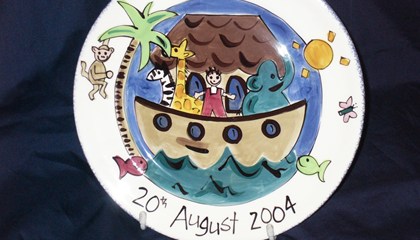 Boys birthday plate