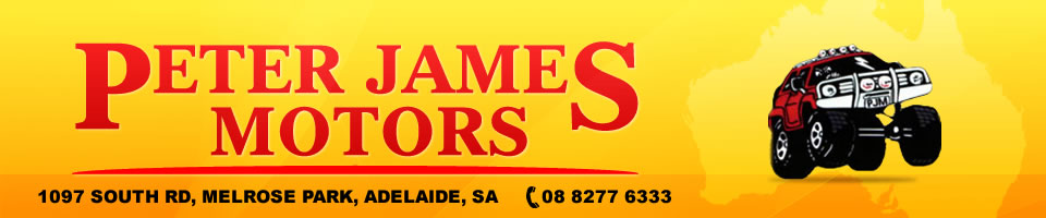 Peter James Motors - the used 4WD and 4x4 specialists in Adelaide, South Australia. Ph (08) 8277 6333