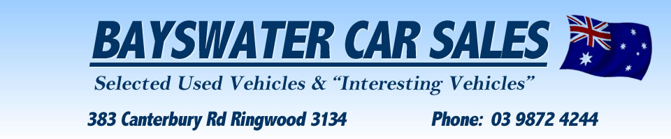 Logo for Bayswater Car Sales - Ringwood - 03 9872 4244