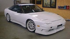 White Nissan 180SX
