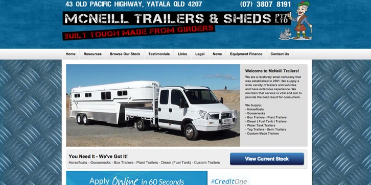 New Website Launched for McNeill Trailers!