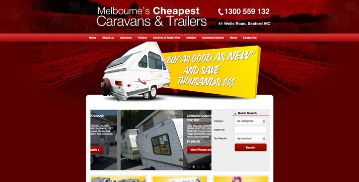 New Website Launched for Melbourne's Cheapest Caravans & Trailers!
